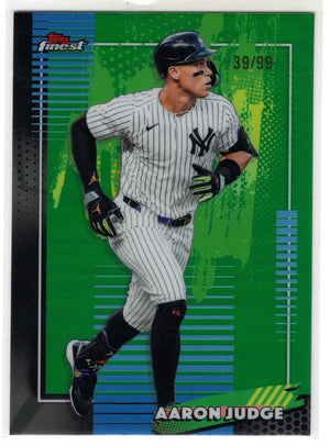 2026 Topps Finest Aaron Judge #99 Green Refractor /99