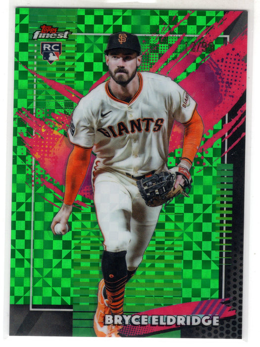 2026 Topps Finest Bryce Eldridge #211 Green X-Fractor RC Rookie /99