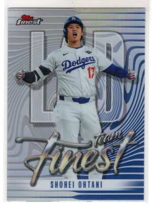 2026 Topps Finest Shohei Ohtani #TF-15 Team Finest Player Checklist Refractor