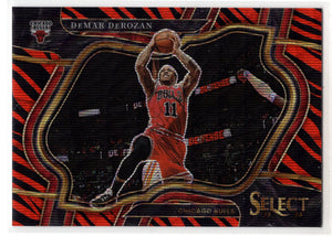 2022-23 Panini Select DeMar DeRozan #205 Courtside Tiger Stripe Prizm SP