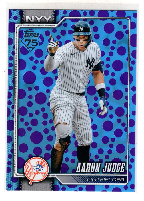 2026 Topps Series 1 Aaron Judge #1 Purple & Blue Polka Dots