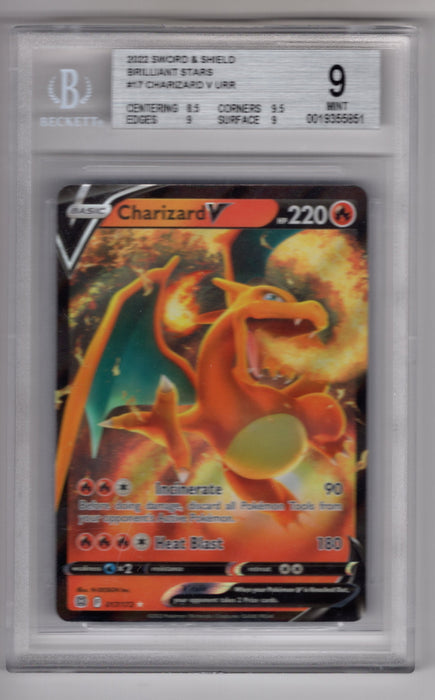 2022 Sword & Shield Brilliant Stars Charizard #17 V URR