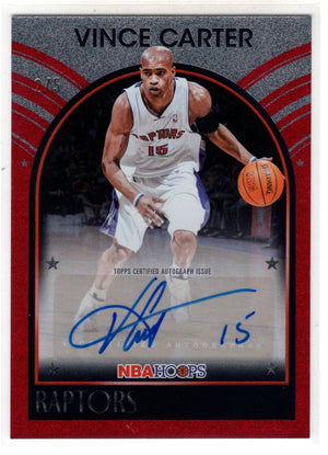 2026 NBA Hoops Vince Carter #89S-VC Red Auto /5