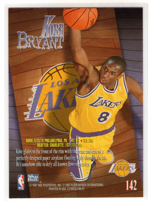 1997 Skybox Z-Force Kobe Bryant #142 RC Rookie