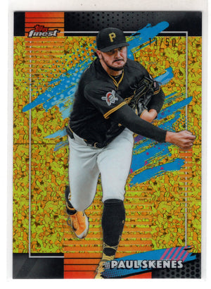 2026 Topps Finest Paul Skenes #110 Gold Mini Diamond Refractor /50