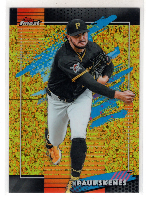 2026 Topps Finest Paul Skenes #110 Gold Mini Diamond Refractor /50