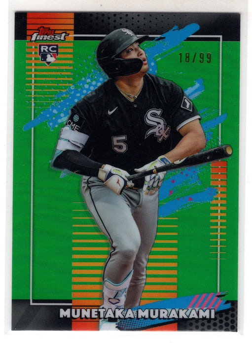 2026 Topps Finest Munetaka Murakami #145 Green Refractor RC Rookie /99
