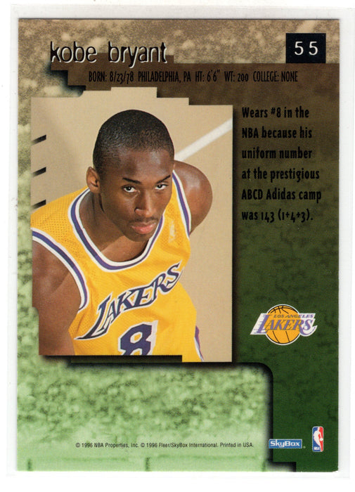 1996-97 Skybox Premium Kobe Bryant #55 RC Rookie B