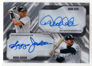 2026 Topps Chrome Derek Jeter Reggie Jackson #DA-JJ Dual Auto /25