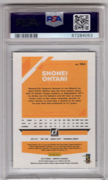 2019 Panini Donruss Shohei Ohtani #164 Showtime-Independence Day PSA 9