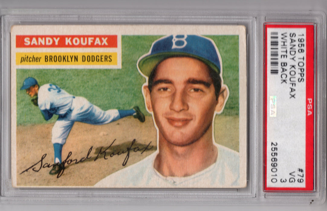 1956 Topps Sandy Koufax #79 White Back