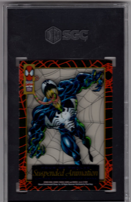 1994 Fleer Marvel Venom #4 Suspended Animation SGC 9