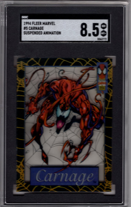 1994 Fleer Marvel Carnage #4 Suspended Animation SGC 8.5