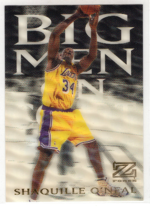 1998 Skybox Z-Force Shaquille O'Neal #12 Big Men on Court