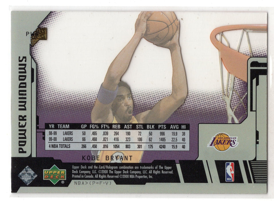 2000 Upper Deck Slam Kobe Bryant #PW4 Power Windows