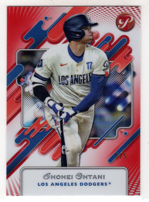 2025 Topps Pristine Shohei Ohtani #160 Red /5 SSP