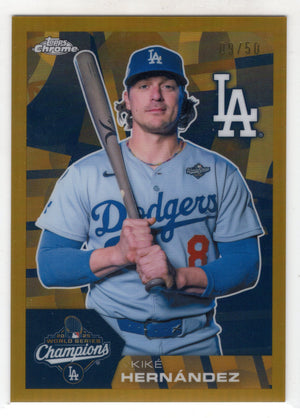 2026 Topps Chrome World Series Champions Kike Hernandez #CHAMP-8 Gold /50