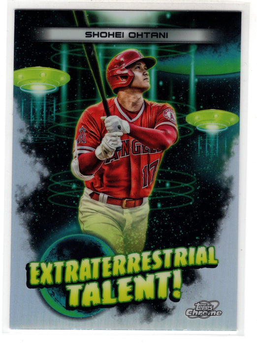 2023 Topps Cosmic Chrome Shohei Ohtani #ET-9 Extraterrestrial Talent Refractor