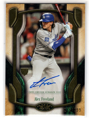 2026 Topps Tier 1 Alex Freeland #BOA-AF Breakout RC Rookie Auto /299