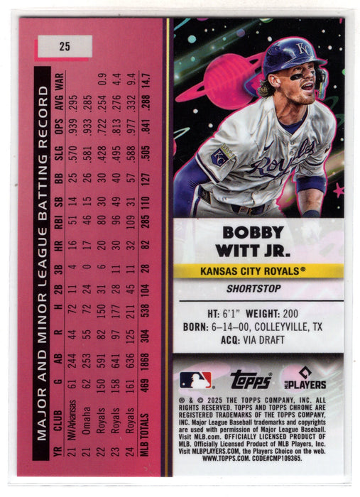 2025 Topps Cosmic Chrome Bobby Witt Jr. #25 Nucleus