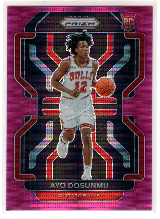 2021-21 Panini Prizm Ayo Dosunmu #271 Pink Pulsar RC Rookie /42