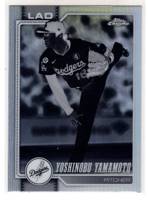 2026 Topps Chrome Yoshinobu Yamamoto #75 Negative Refractor