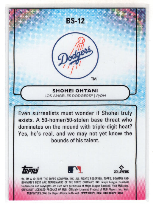2025 Bowman's Best Shohei Ohtani #BS-12 Showpieces Refractor A