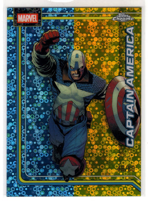 2026 Topps Chrome Marvel Captain America #019 Dazzler's Rhythm Refractor /80