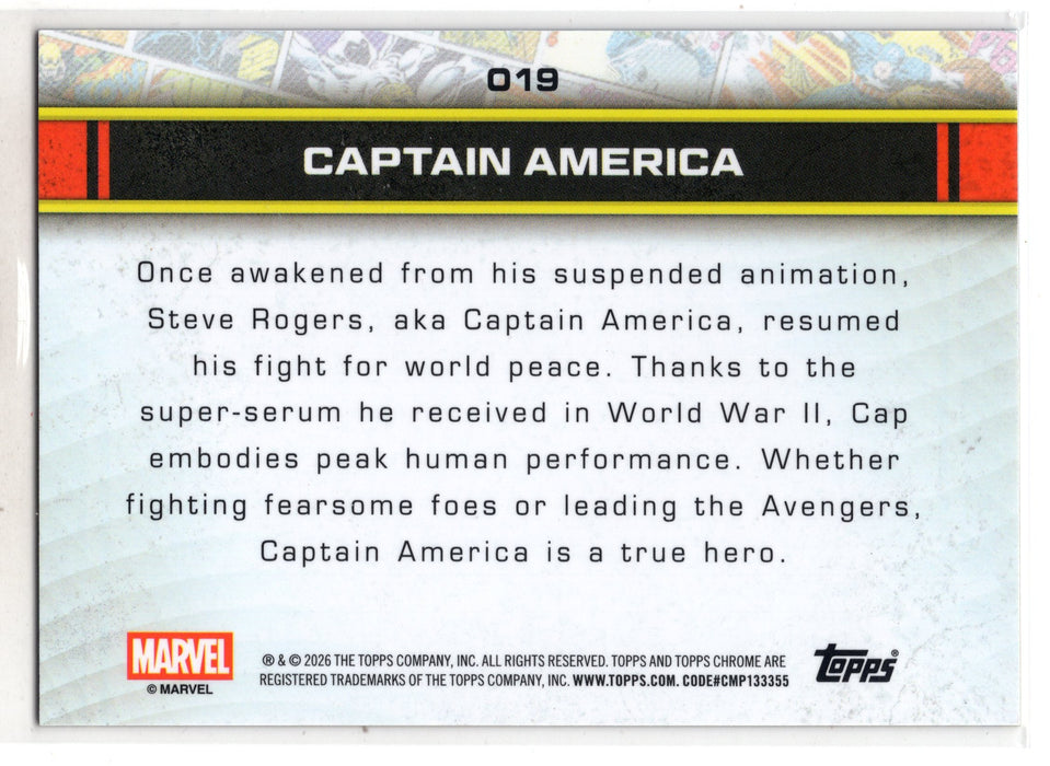 2026 Topps Chrome Marvel Captain America #019 Dazzler's Rhythm Refractor /80