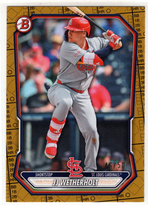 2026 Bowman JJ Wetherholt #BP-155 Scorecard Parallel /50
