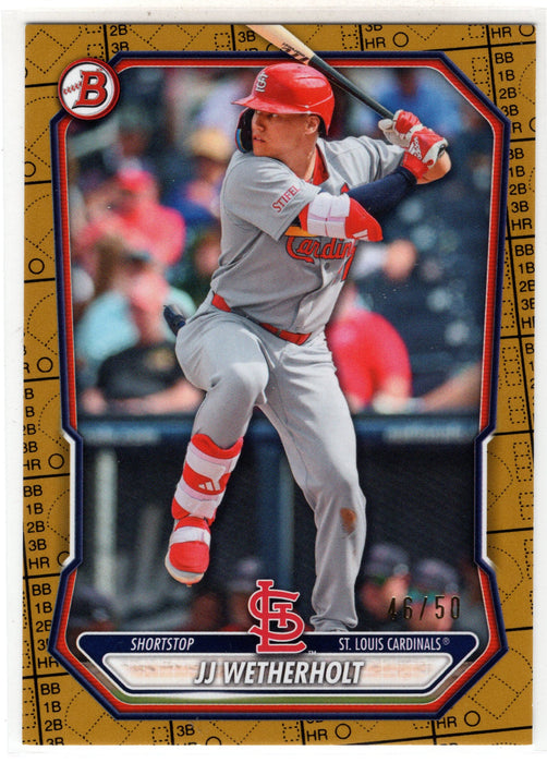 2026 Bowman JJ Wetherholt #BP-155 Scorecard Parallel /50