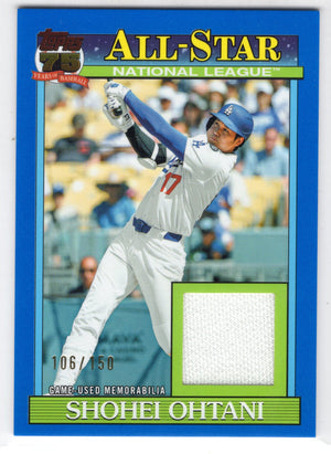 2026 Topps Series 2 Shohei Ohtani #91ASR-SO Blue 1991 Topps All-Star Relics /150