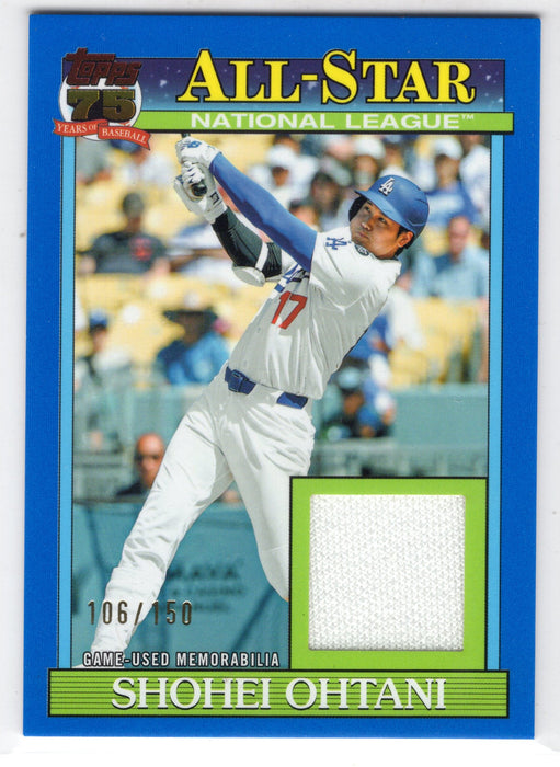 2026 Topps Series 2 Shohei Ohtani #91ASR-SO Blue 1991 Topps All-Star Relics /150