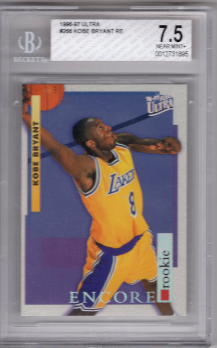 1996-97 Fleer Ultra Kobe Bryant #266 Encore RC Rookie BGS 7.5