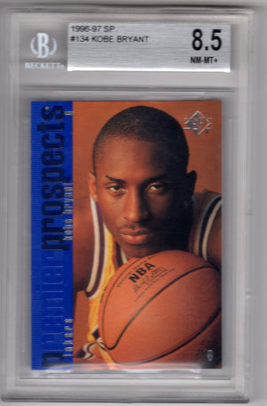 1996-97 SP Kobe Bryant #134 Premier Prospects RC Rookie BGS 8.5