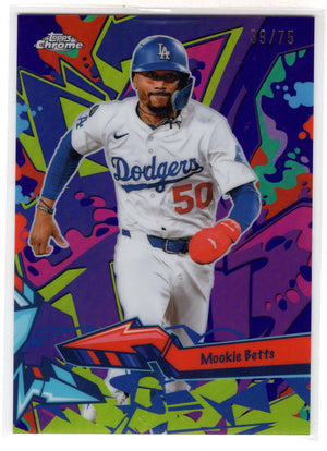 2026 Topps Chrome Mookie Betts #WST-7 Wild Style Purple /75
