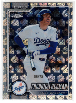 2026 Topps Chrome Freddie Freeman #159 75th Refractor /75