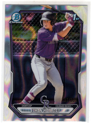 2026 Bowman Chrome Prospects Ethan Holliday #BCP-1 Lava Refractor RC /399