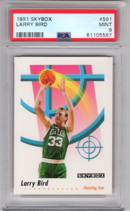 1991 Skybox Larry Bird #591 PSA 9