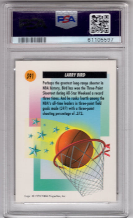 1991 Skybox Larry Bird #591 PSA 9