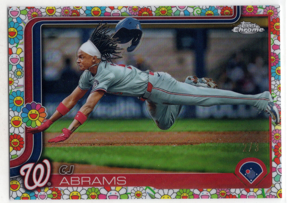 2025 Topps Chrome CJ Abrams #176 Murakami Variation /3 SSP