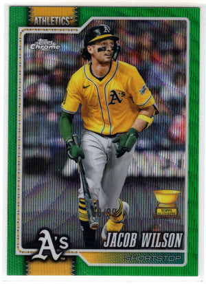 2026 Topps Chrome Jacob Wilson #227 Green Wave Refractor /99