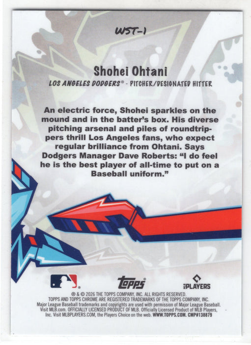 2026 Topps Chrome Shohei Ohtani #WST-1 Wild Style Refractor