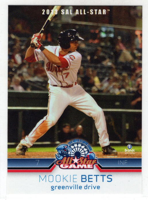 2013 Brandt South Atlantic League Mookie Betts #2 All-Star