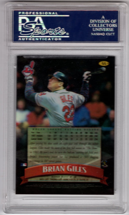 1998 Topps Finest Brian Giles #44 Non-Protected Refractor PSA 10