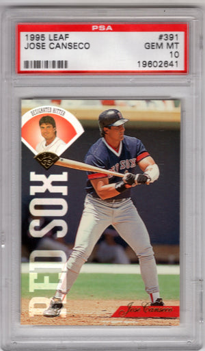 1995 Leaf Jose Canseco #391 PSA 10 Gem Mint