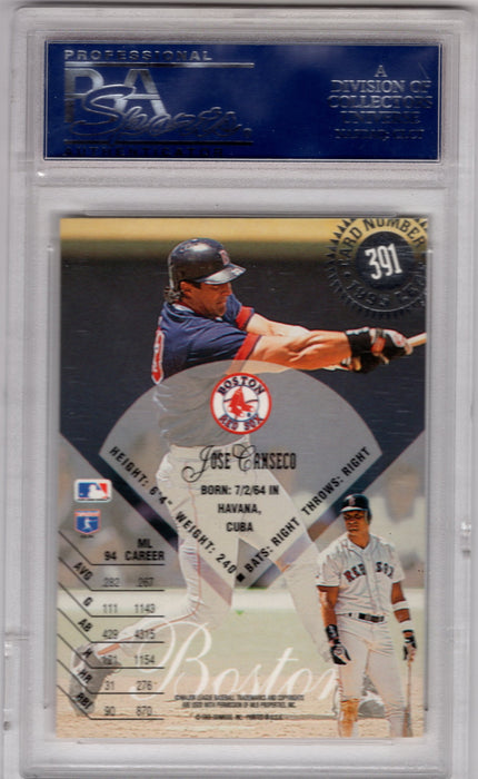 1995 Leaf Jose Canseco #391 PSA 10 Gem Mint