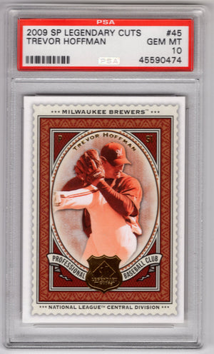 2009 SP Legendary Cuts Trevor Hoffman #45 PSA 10 Gem Mint