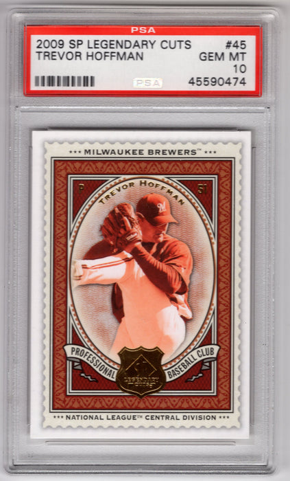 2009 SP Legendary Cuts Trevor Hoffman #45 PSA 10 Gem Mint