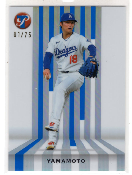 2026 Topps Pristine Yoshinobu Yamamoto #S-33 Spotless Refractor /75